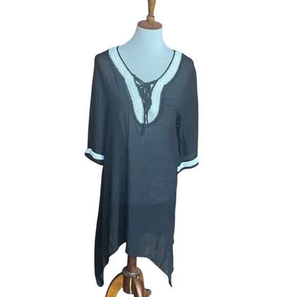 Divas Limited Black Summer Cover Up Loungewear Size Small-NWT - Picture 3 of 12
